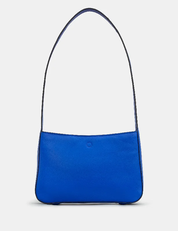 Aspen Blue Leather Shoulder Bag