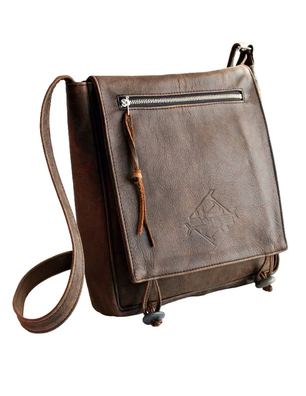 Unisex Organizer Bag - Classic Leather Crossbody Bag for Men or Women