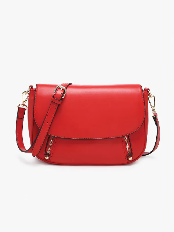 Lindsay Vegan Dual Zip Crossbody