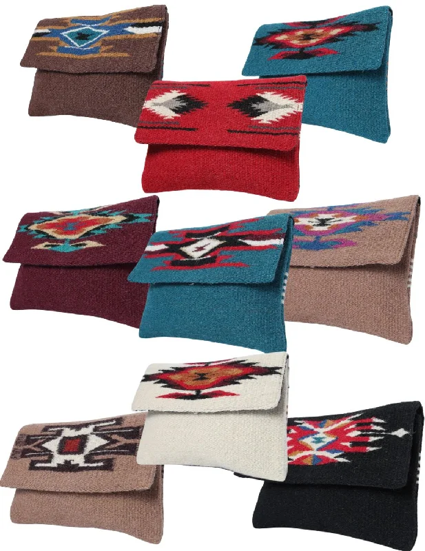 <FONT COLOR="RED">OVERSTOCK!!</FONT> 9 Handcrafted Wool Clutch Purses! ONLY $9.00 ea.!