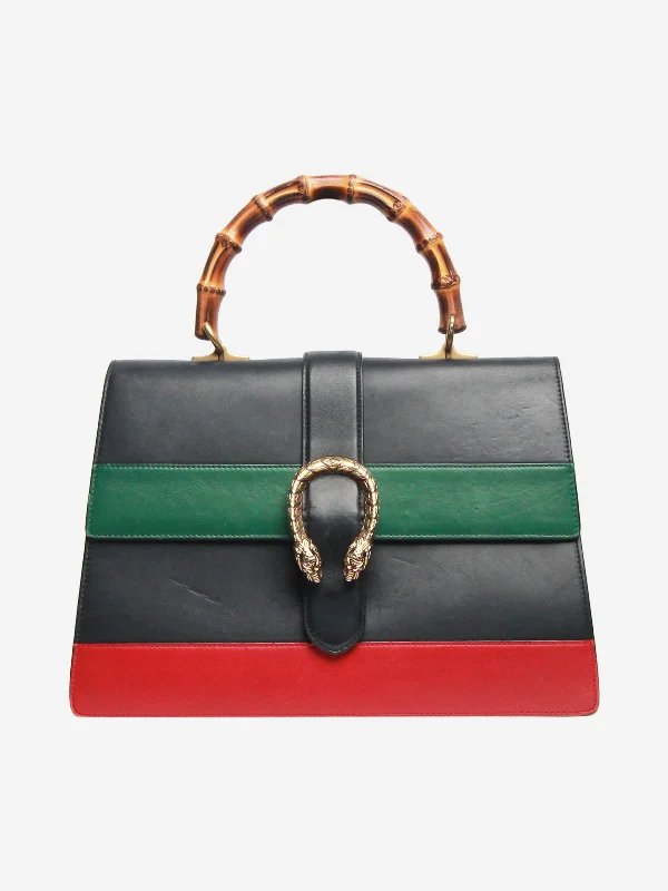 Black Dionysus colour-block shoulder bag