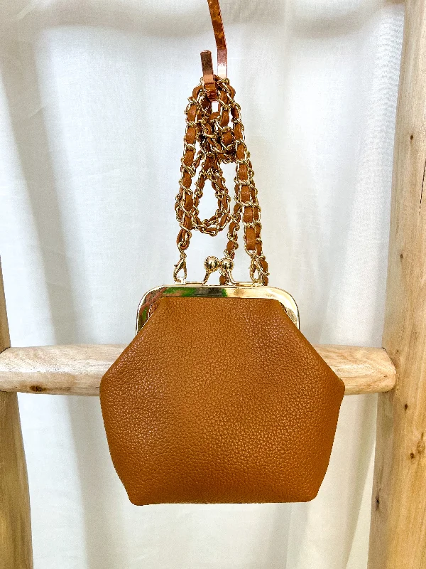 Brown Cleo Coin Pouch Crossbody