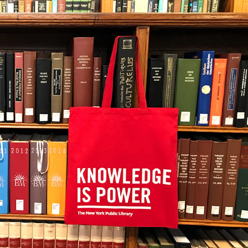 NYPL Knowledge Is Power Tote Bag