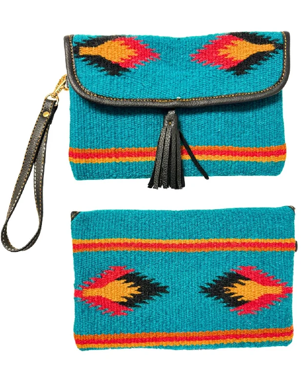 Wool Wristlet Purse - D1