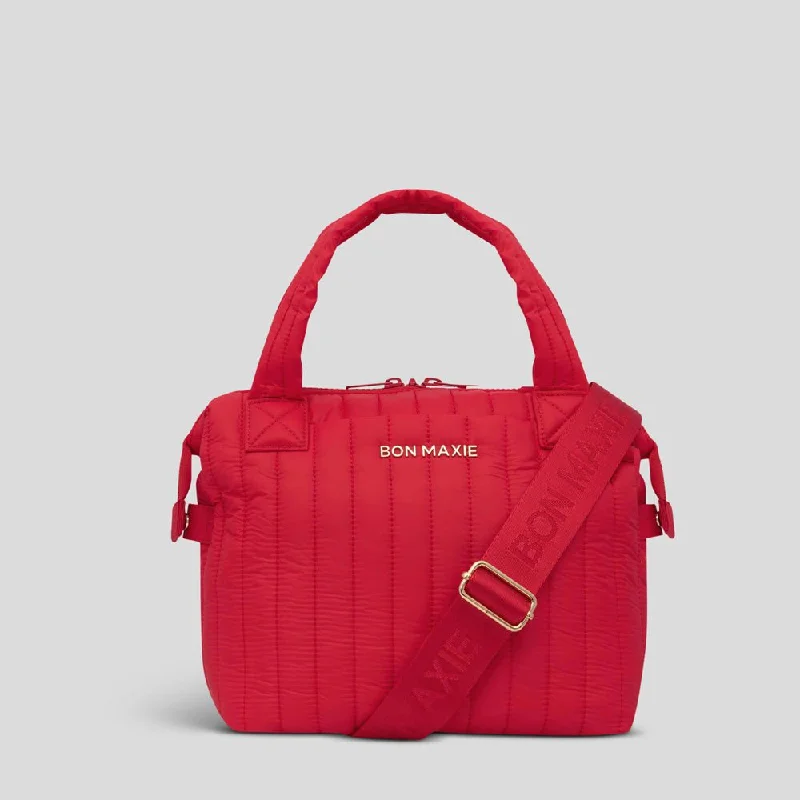 Puffy Pillow Crossbody Bag -- Red