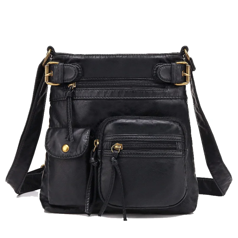 Ultra Soft Multi Pocket Crossbody Handbag H1833