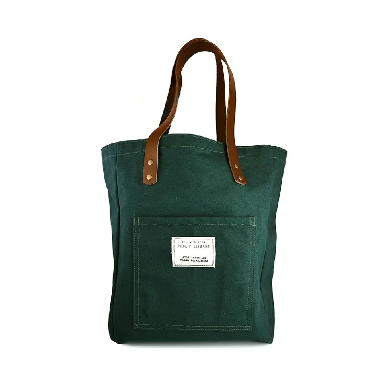 Juniper Vintage NYPL Stamp Tote Bag