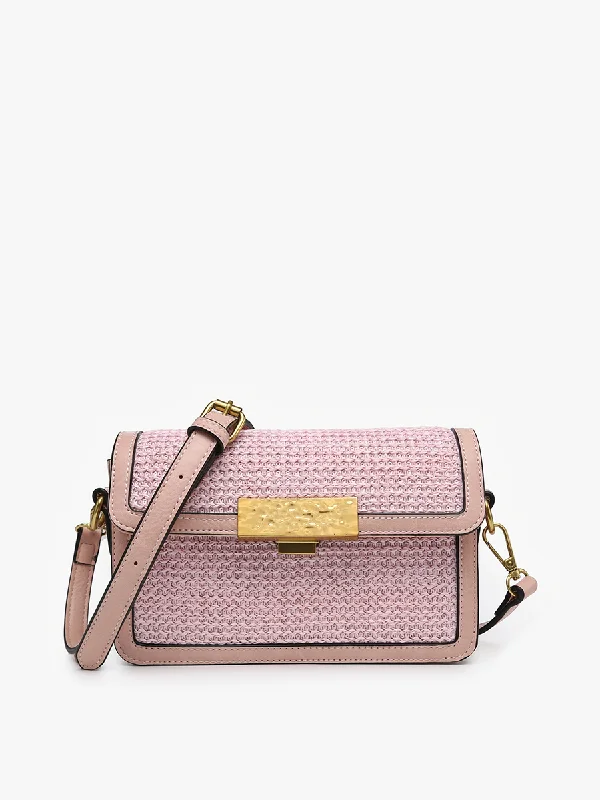 Elizabeth Vegan Straw Crossbody