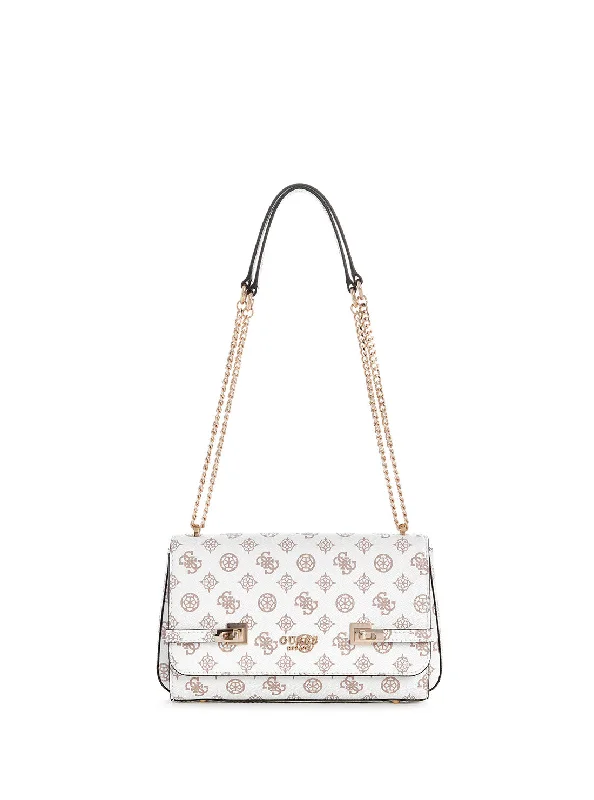 White Logo Loralee Crossbody Bag