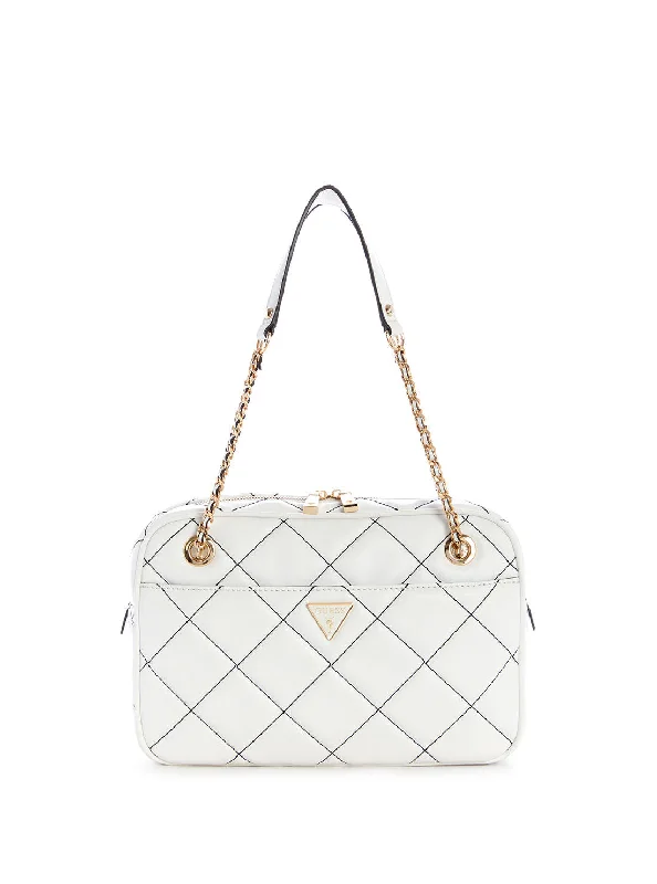 White Multi Cessily Shoulder Bag