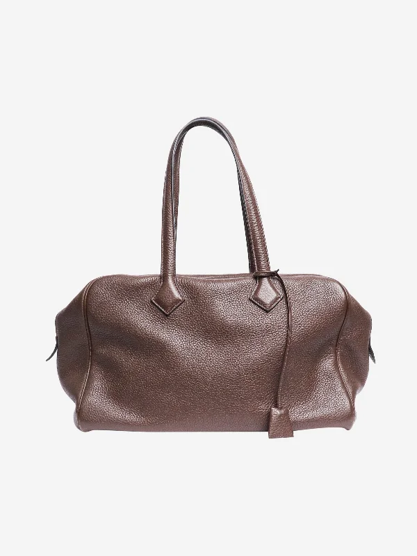 Brown Victoria 35 shoulder bag - size