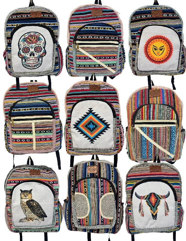 New ! 8 pack Large Cotton Himalayan Backpacks, Only $8.50 ea.!