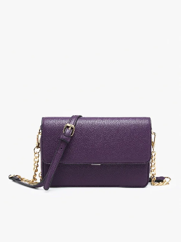 Lauryn Vegan Push-Lock Crossbody