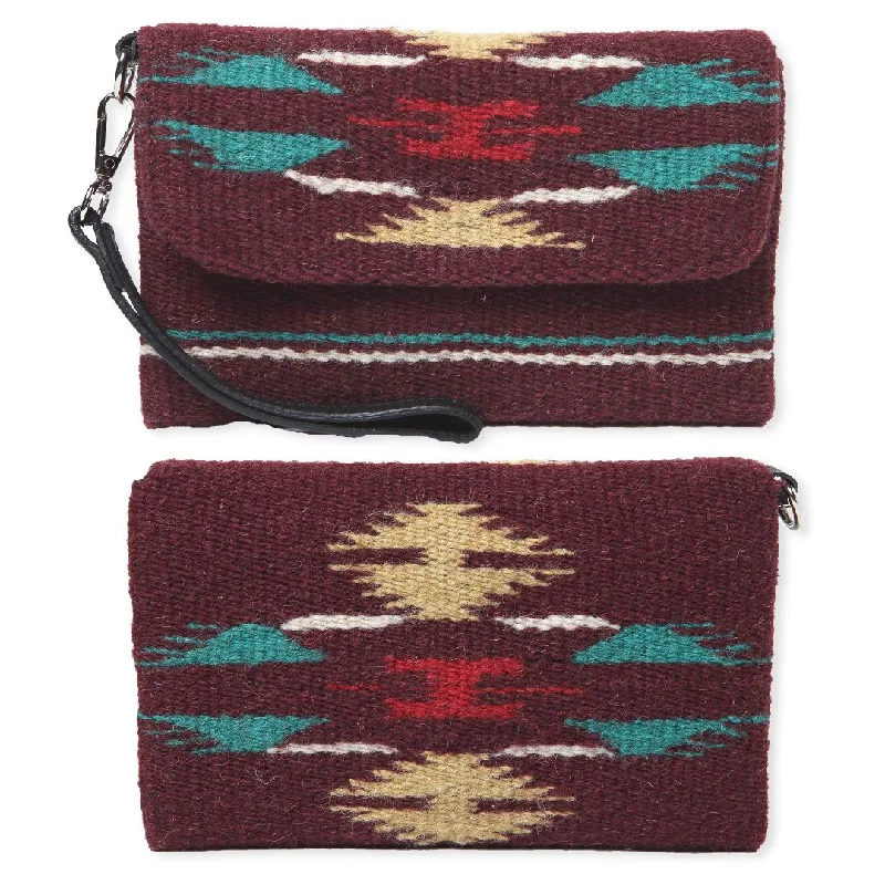 Wool Wristlet Purse - A