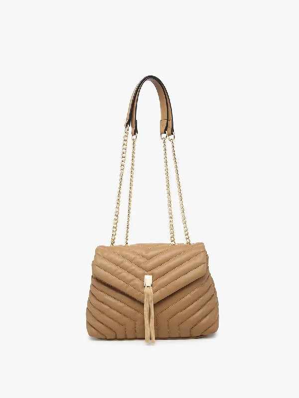 Thea Vegan Chevron Crossbody