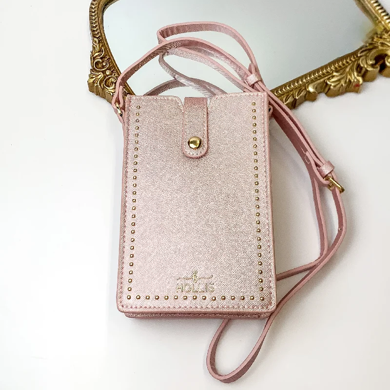 Hollis | Call You Later Crossbody Purse in Blush