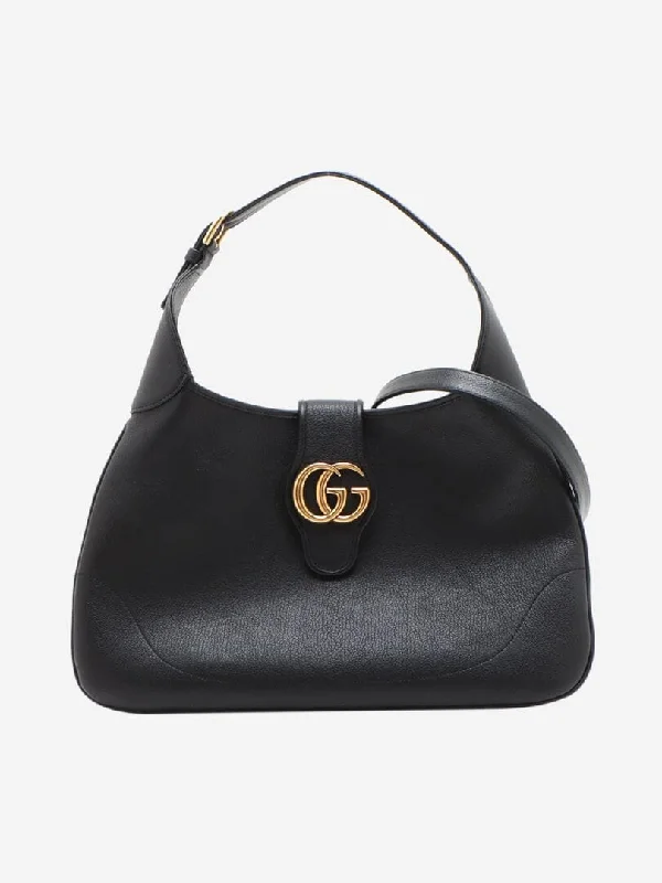 Black Marmont GG leather shoulder bag